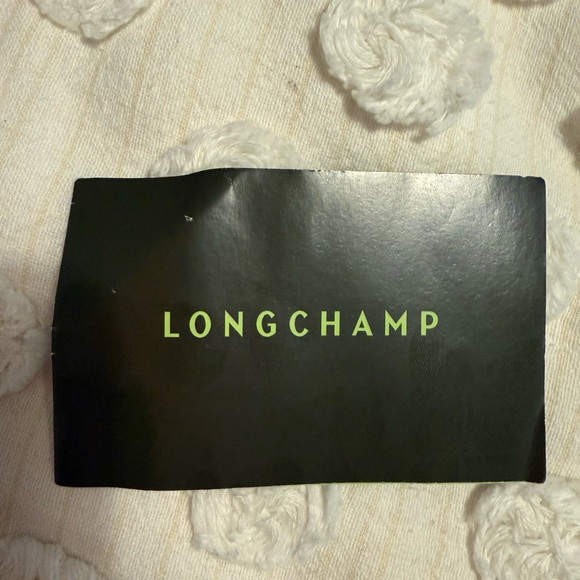 Longchamp LE PLIAGE ORIGINAL POUCH WITH HANDLE Mini Bag in Navy and Brown NWT - Picture 5 of 6